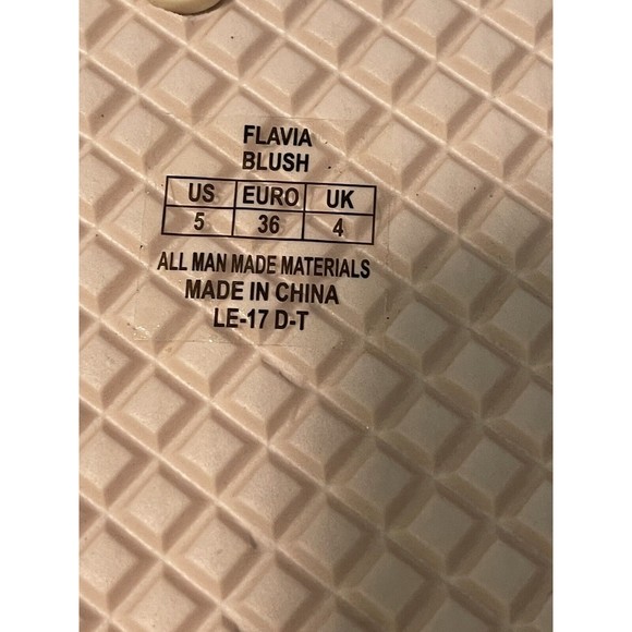 Michael Kors Blush Rose Gold Glitter Flip Flop Sz 5/EU 36 Thong Sandals - Picture 5 of 5